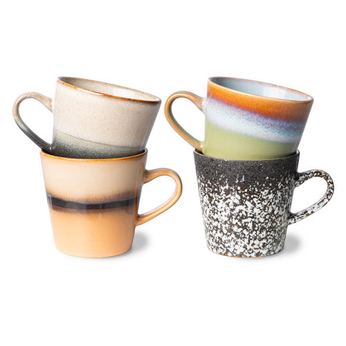 HK LIVING | Ceramic Americano Mugs Set Of 4 | Galileo - LONDØNWORKS