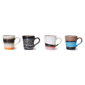 HK LIVING | Ceramic Espresso Cups Set Of 4 | Rebel Rebel - LONDØNWORKS