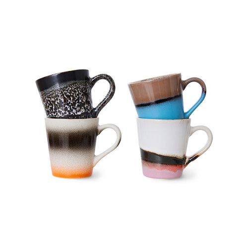HK LIVING | Ceramic Espresso Cups Set Of 4 | Rebel Rebel - LONDØNWORKS