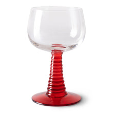 Load image into Gallery viewer, HK LIVING | Swirl Wine Glass High Set Of 2 | Red - LONDØNWORKS