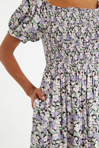 LOUCHE | Babette Liseron Midi Dress | Lilac - LONDØNWORKS