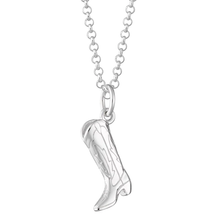 Load image into Gallery viewer, SCREAM PRETTY | Cowboy Boot Necklace | Silver - LONDØNWORKS