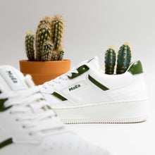 Load image into Gallery viewer, MoEa | Cactus Vegan Sneakers | White - LONDØNWORKS