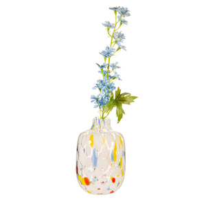 S & B | Small Speckled Glass Vase | Multi - LONDØNWORKS