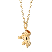 Load image into Gallery viewer, SCREAM PRETTY | Roller Skate Necklace | Gold Plated - LONDØNWORKS