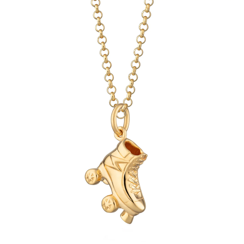 SCREAM PRETTY | Roller Skate Necklace | Gold Plated - LONDØNWORKS