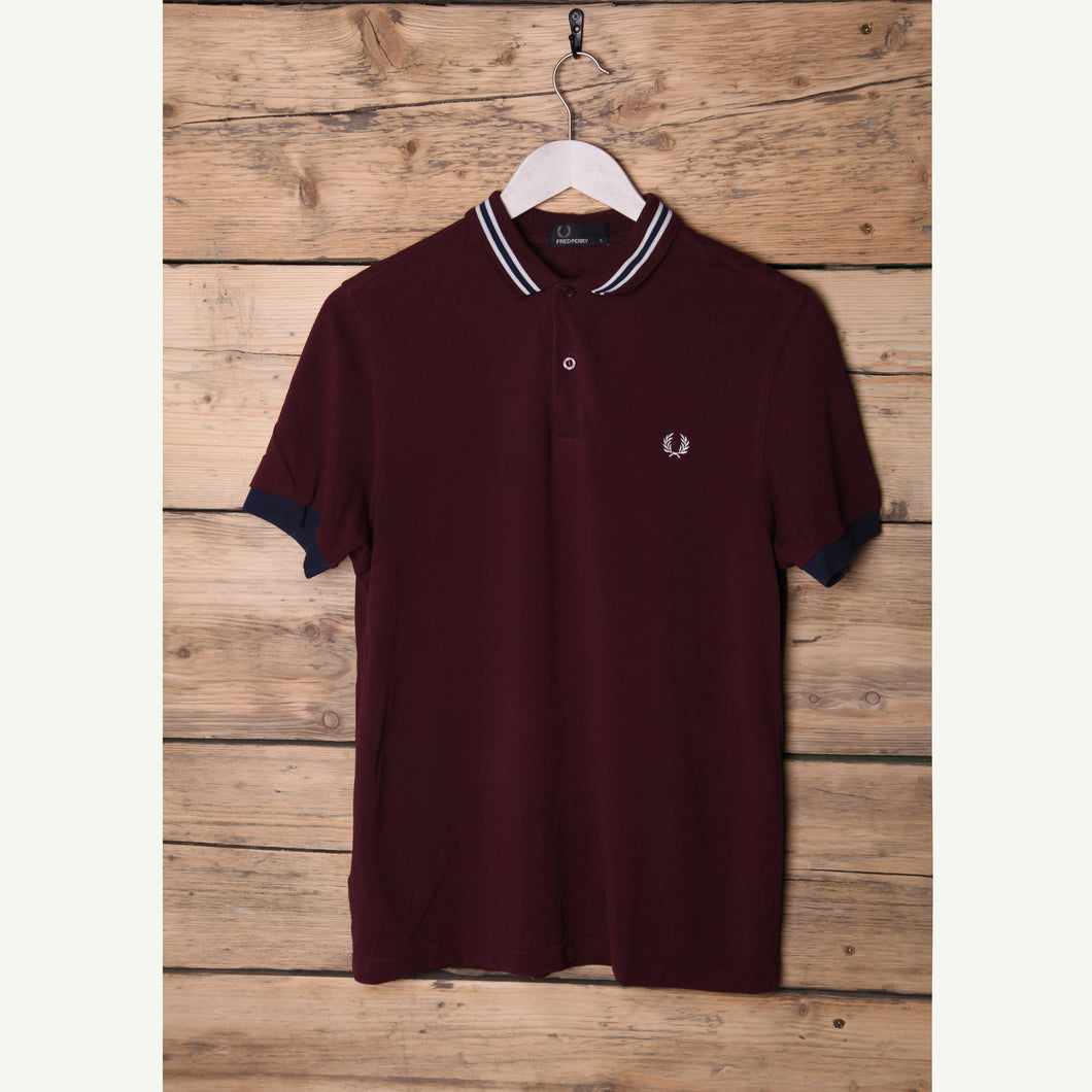 Pre-loved Fred Perry Polo Shirt | Burgundy - LONDØNWORKS
