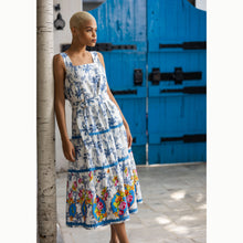 Load image into Gallery viewer, EMILY LOVELOCK | Anette Tropical Dress | White - LONDØNWORKS
