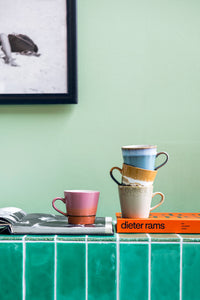 HK LIVING | Ceramic Cappuccino Mugs Set of 4 | Meteor - LONDØNWORKS