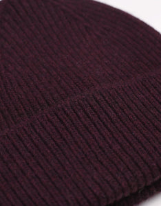 COLORFUL STANDARD | Merino Wool Beanie | Oxblood Red - LONDØNWORKS