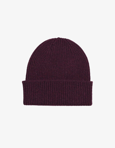 COLORFUL STANDARD | Merino Wool Beanie | Oxblood Red - LONDØNWORKS