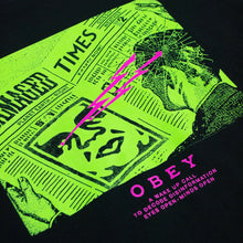 Load image into Gallery viewer, OBEY | Wake Up Call T-Shirt | Black - LONDØNWORKS