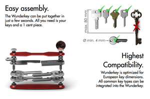 WUNDERKEY | Wunderkey Aluminium Key Holder | White - LONDØNWORKS