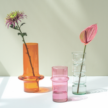 Load image into Gallery viewer, URBAN NATURE CULTURE | Vase Recycled Glass | Neon Pink - LONDØNWORKS