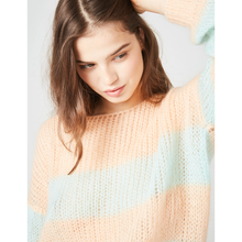 Load image into Gallery viewer, LES TRICOTS DE LEA | Malala Knitted Jumper | Peach &amp; Mint - LONDØNWORKS