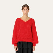 Load image into Gallery viewer, AMERICANDREAMS | Milana Mohair Jumper | Lipstick Red - LONDØNWORKS