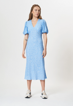 Load image into Gallery viewer, FRESHA LONDON | Dress Roxanne Floral | Blue - LONDØNWORKS