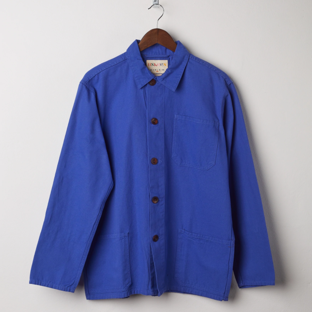 USKEES | 3001 Buttoned Overshirt | Ultra Blue - LONDØNWORKS