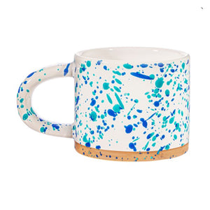 S & B | Splatterware Mug | Turquoise and Blue - LONDØNWORKS