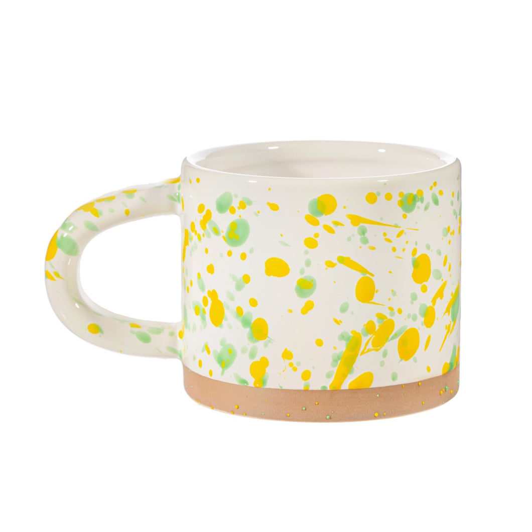 S & B | Splatterware Mug | Yellow and Green - LONDØNWORKS