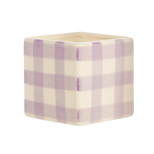 Load image into Gallery viewer, S &amp; B | Gingham Planter | Lilac - LONDØNWORKS