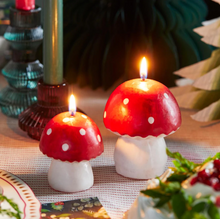 Load image into Gallery viewer, TALKING TABLES | Small Midnight Forest Toadstool Candle | Red - LONDØNWORKS