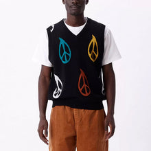 Load image into Gallery viewer, OBEY | Peaced Sweater Vest | Black Multi - LONDØNWORKS
