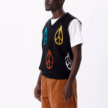 Load image into Gallery viewer, OBEY | Peaced Sweater Vest | Black Multi - LONDØNWORKS
