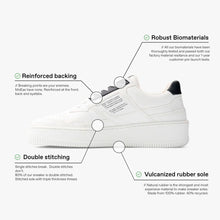 Load image into Gallery viewer, MoEa | Grape Vegan Sneakers | Black &amp; White - LONDØNWORKS