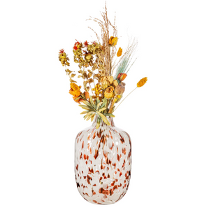 S & B | Large Speckled Glass Vase  | Brown - LONDØNWORKS
