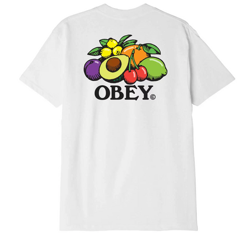 OBEY | Obey Bowl Of Fruit T-Shirt | White - LONDØNWORKS
