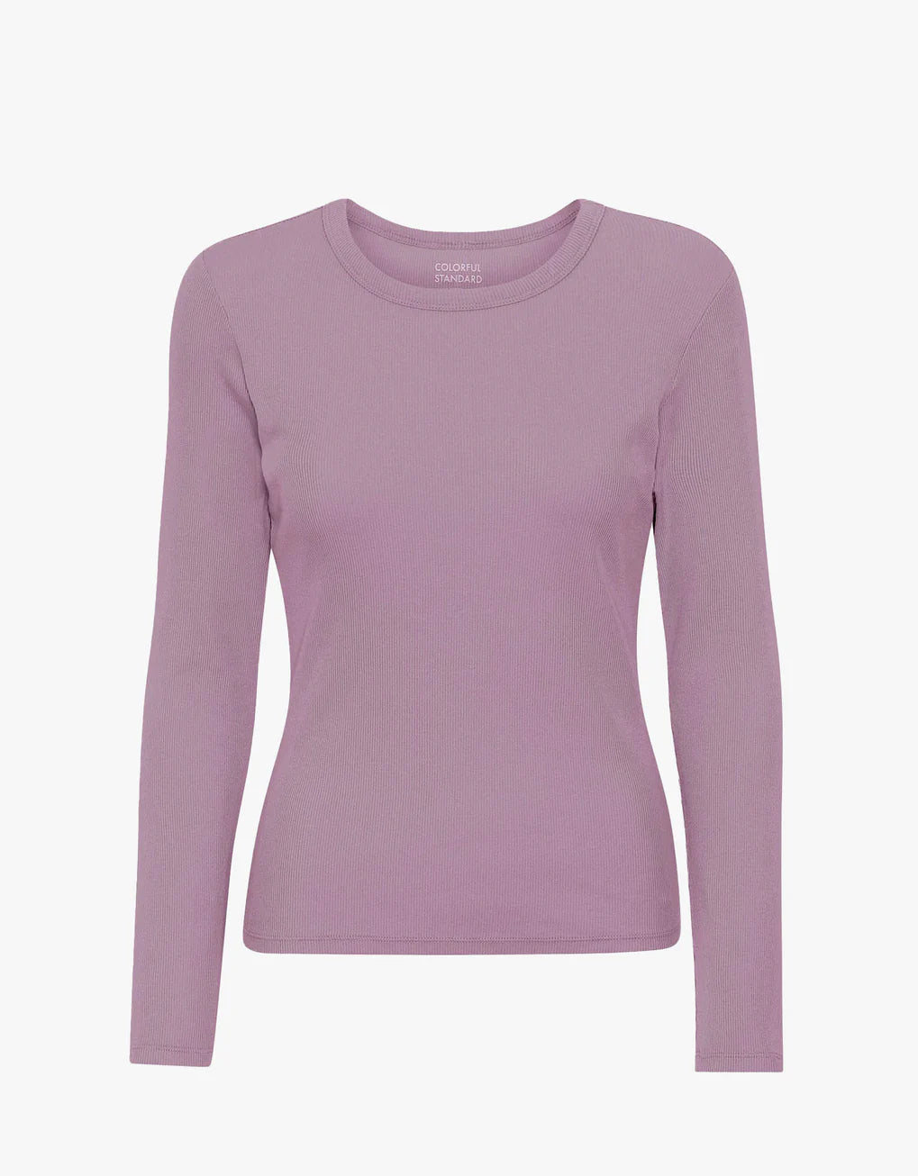 COLORFUL STANDARD | Women Organic Rib Long Sleeve T Shirt | Pearly Purple - LONDØNWORKS