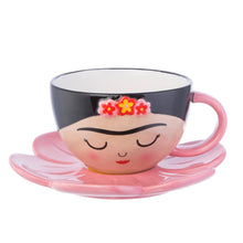 Load image into Gallery viewer, S &amp; B | Frida Cup &amp; Flower Saucer - LONDØNWORKS