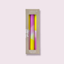 Load image into Gallery viewer, PINK STORIES | Dip Dye Neon Candle | Shocking Pineapple - LONDØNWORKS