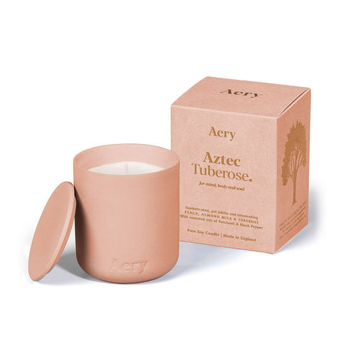AERY | Aztec Tuberose Scented Candle | Peach Clay - LONDØNWORKS