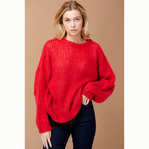 Noella | Delta Knit Sweater | Poppy Red - LONDØNWORKS