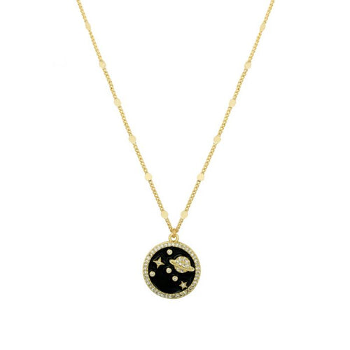 ASHIANA | Universe Pendant Necklace | Black & Gold - LONDØNWORKS