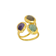 Load image into Gallery viewer, ASHIANA | Amelie Ring | Green Grey Purple - LONDØNWORKS