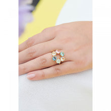 Load image into Gallery viewer, LES NEREIDES | La Diamantine Acqua Azzurra 6 Stones Ring - LONDØNWORKS