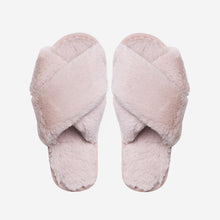 Load image into Gallery viewer, AMERICANDREAMS | Lou Faux Fur Slippers | Light Pink - LONDØNWORKS