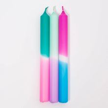 Load image into Gallery viewer, PINK STORIES | Dip Dye Neon Candle | Northern Lights - LONDØNWORKS