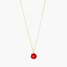 Load image into Gallery viewer, LES NEREIDES | Red Rose Pendant Necklace - LONDØNWORKS