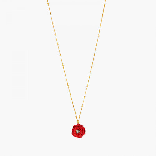LES NEREIDES | Red Rose Pendant Necklace - LONDØNWORKS