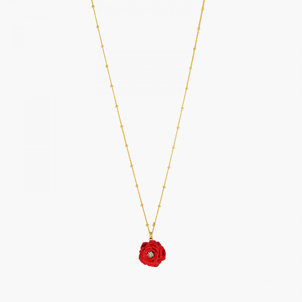 LES NEREIDES | Red Rose Pendant Necklace - LONDØNWORKS