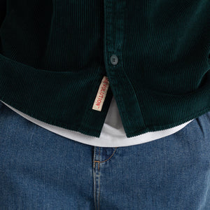 REVOLUTION | 3776 Utility Overshirt Corduroy | Dark Green - LONDØNWORKS