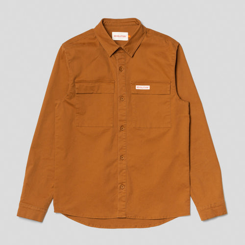 REVOLUTION | 3831 Utility Shirt | Orange - LONDØNWORKS