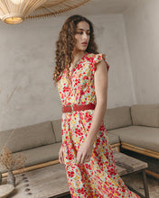 Load image into Gallery viewer, GRACE &amp; MILA | Jasmine Dress | Red/Multi - LONDØNWORKS