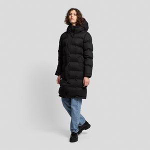 SELFHOOD | 77147 Hooded Puffer Coat | Black - LONDØNWORKS