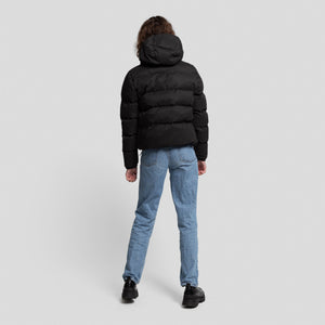 SELFHOOD | 77148 Hooded Puffer Jacket | Black - LONDØNWORKS