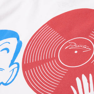 PHANTASY | Record Man T-Shirt | White - LONDØNWORKS